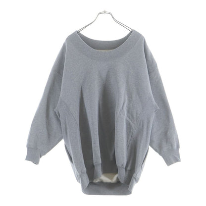Balenciaga Reverse Crew Neck Long Sleeve Sweatshirt Gray
