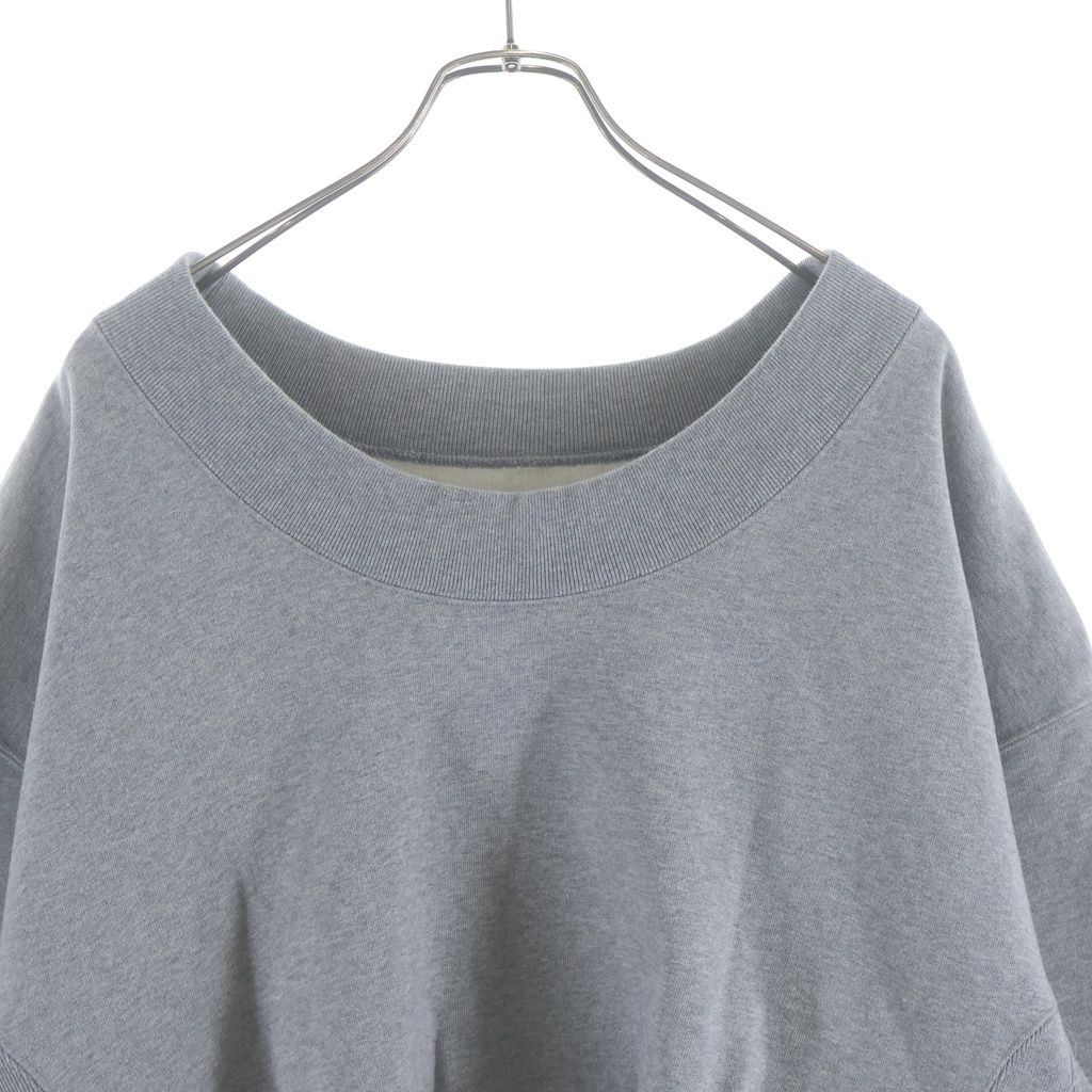 Balenciaga Reverse Crew Neck Long Sleeve Sweatshirt Gray — view 4
