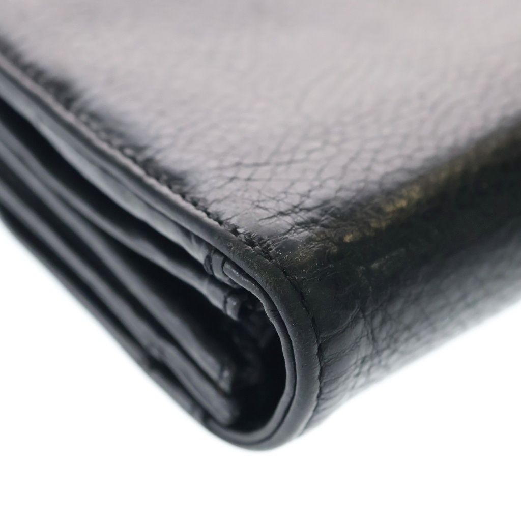 Chrome Hearts Judy Cross Ball Button Leather Wallet Black — view 5