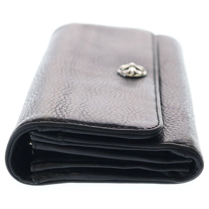 Chrome Hearts Judy Cross Ball Button Leather Wallet Black — view 3