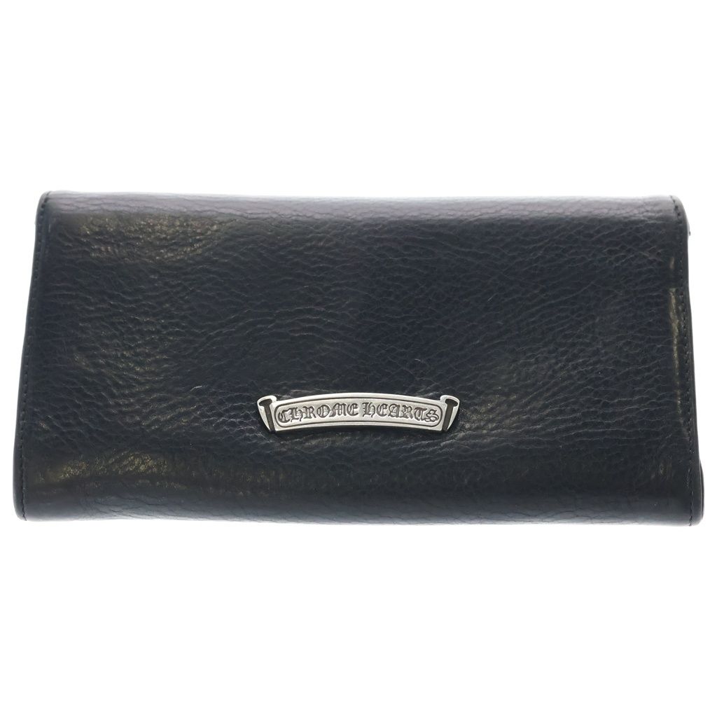 Chrome Hearts Judy Cross Ball Button Leather Wallet Black — view 2