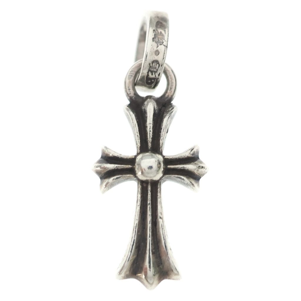 Chrome Hearts Crs Baby Fat Cross Pendant Top Silver — view 2