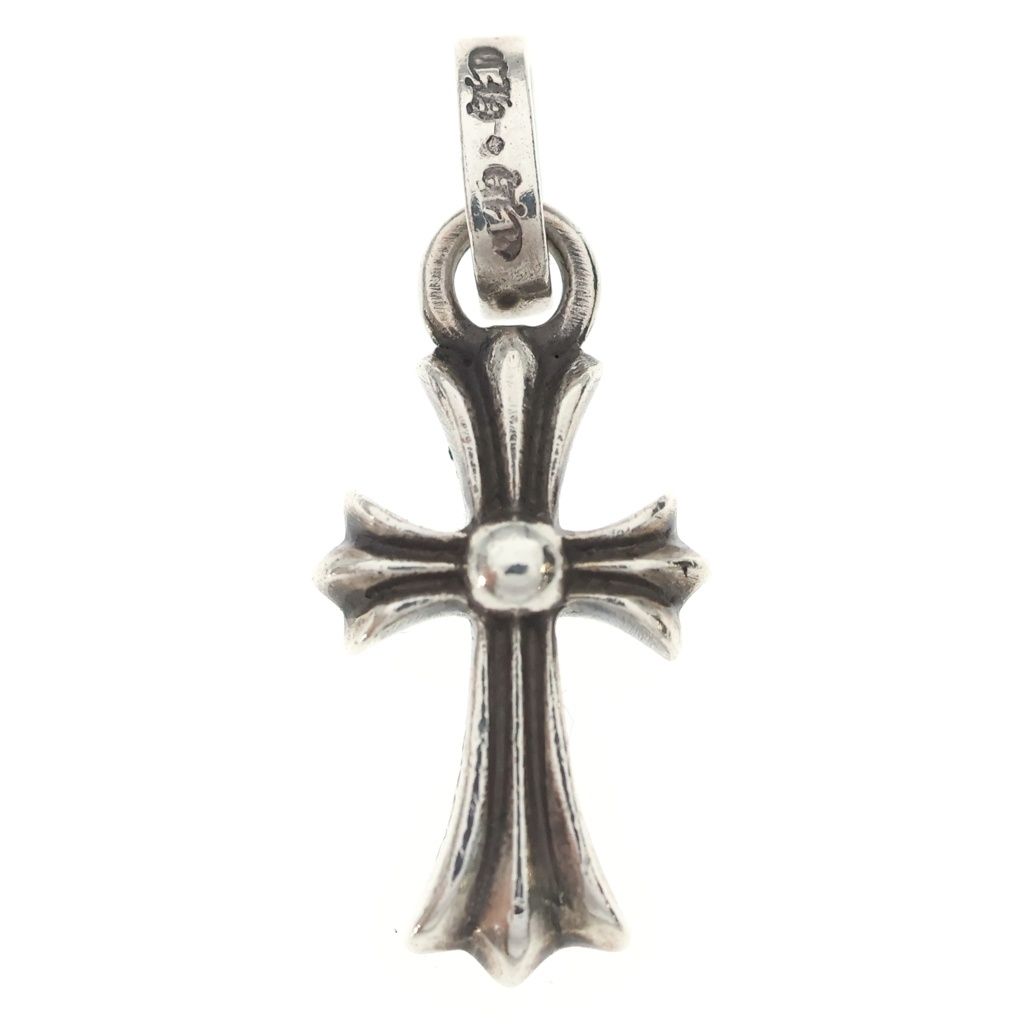 Chrome Hearts Crs Baby Fat Cross Pendant Top Silver