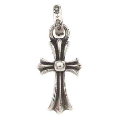 Chrome Hearts Crs Baby Fat Cross Pendant Top Silver