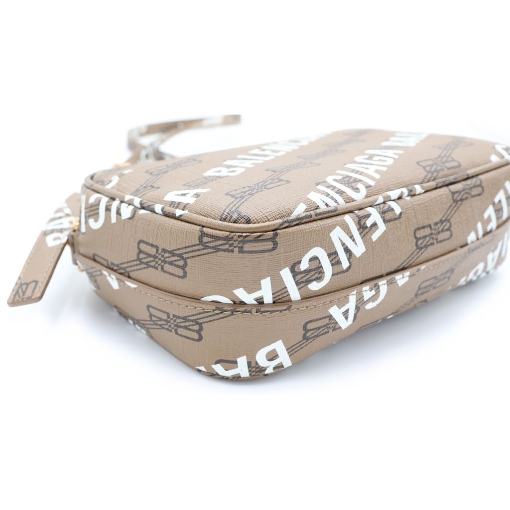Balenciaga Signature Camera Bag BB Monogram BB All Over Pattern Leather — view 6