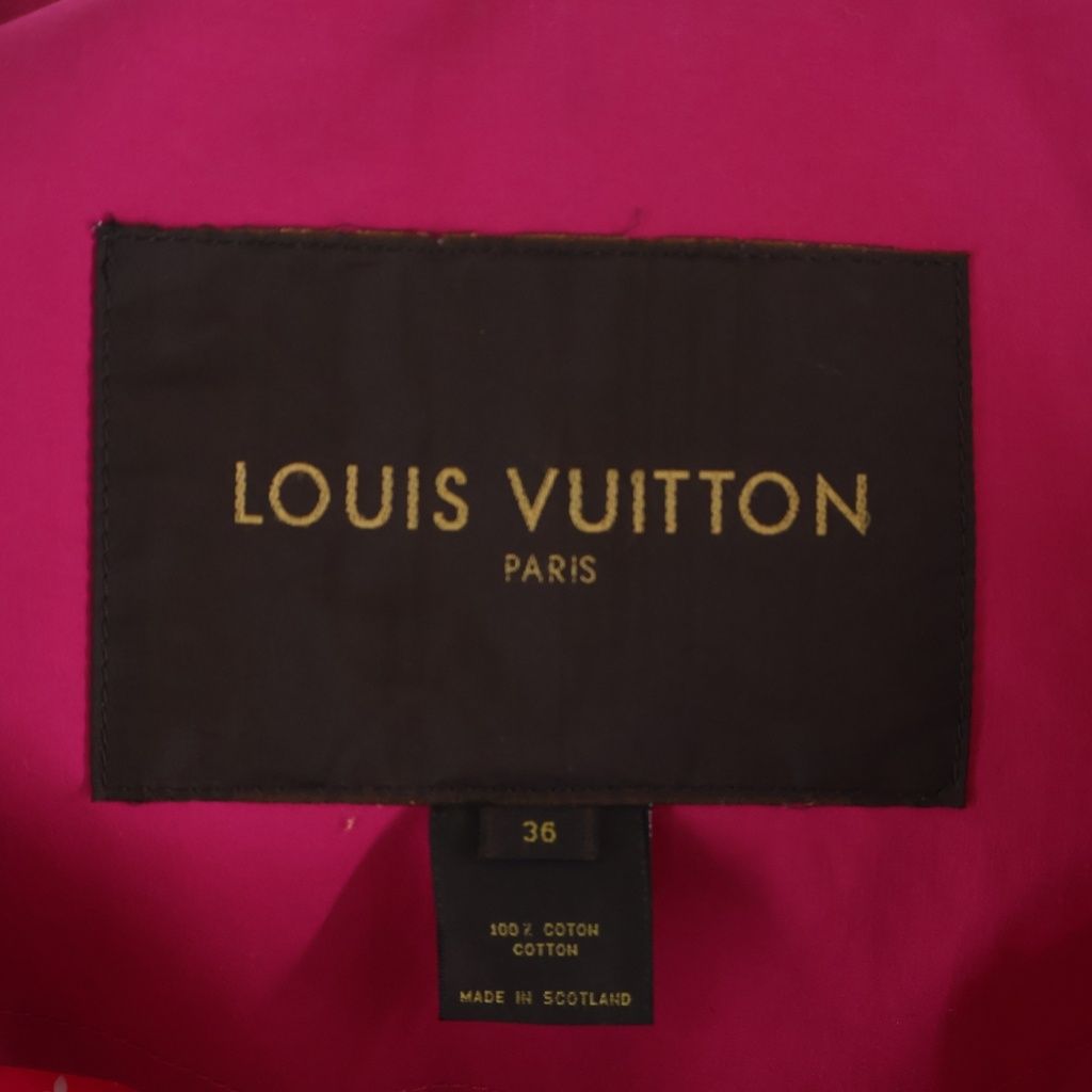 Louis Vuitton Monogram Mackintosh Zip Up Trench Coat Pink — view 6