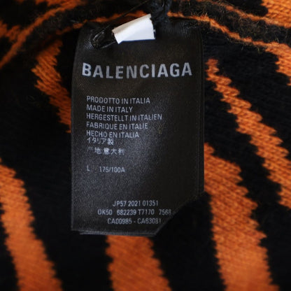 Balenciaga Year of the Tiger Pattern Knit Sweater Orange Black — view 5