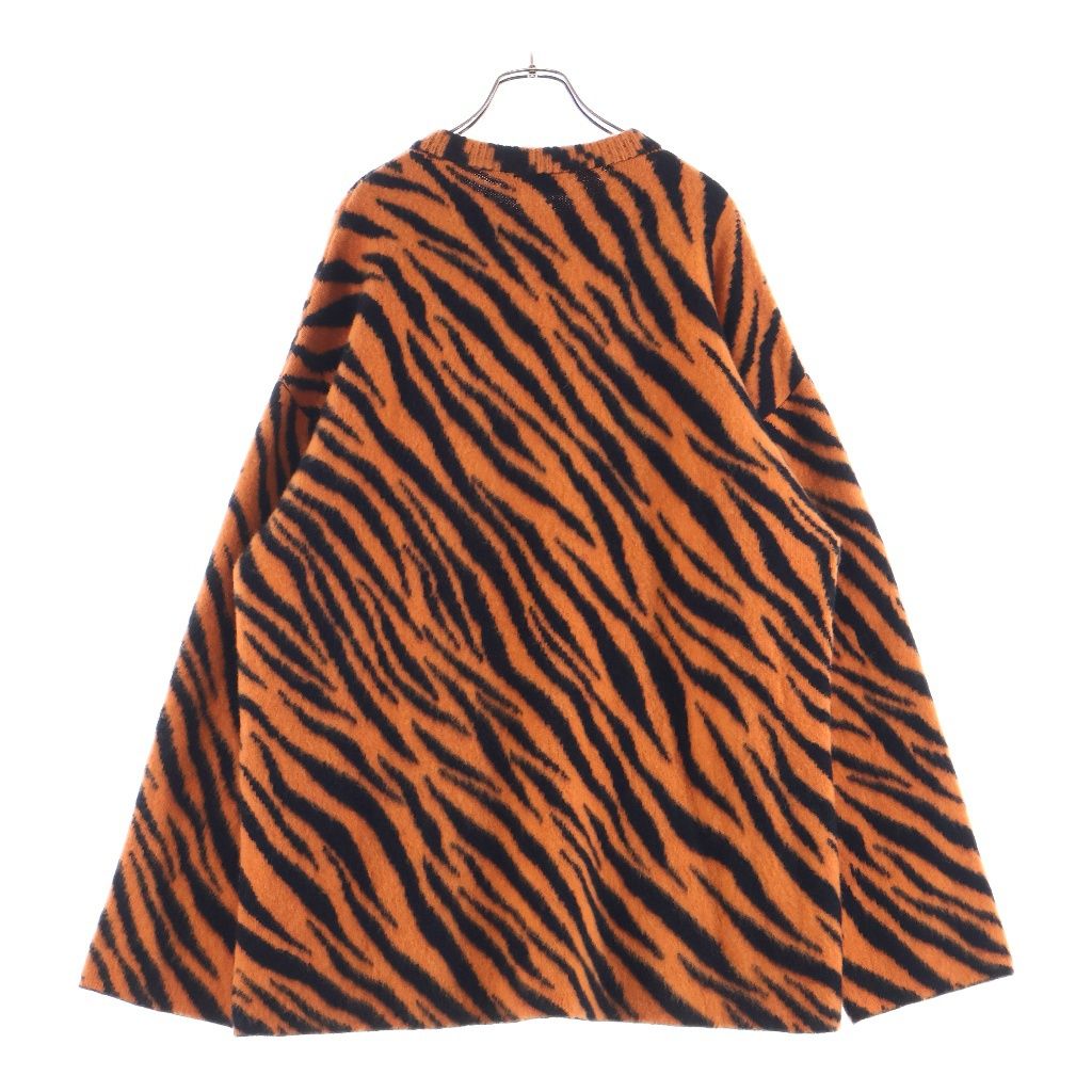 Balenciaga Year of the Tiger Pattern Knit Sweater Orange Black — view 2