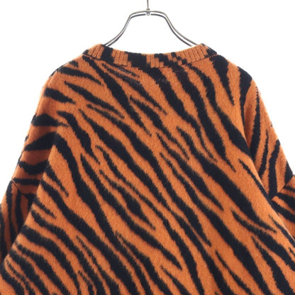 Balenciaga Year of the Tiger Pattern Knit Sweater Orange Black — view 4