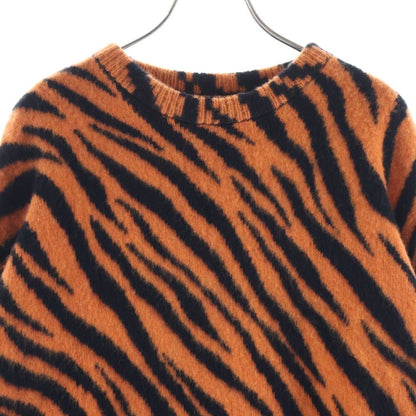Balenciaga Year of the Tiger Pattern Knit Sweater Orange Black — view 3