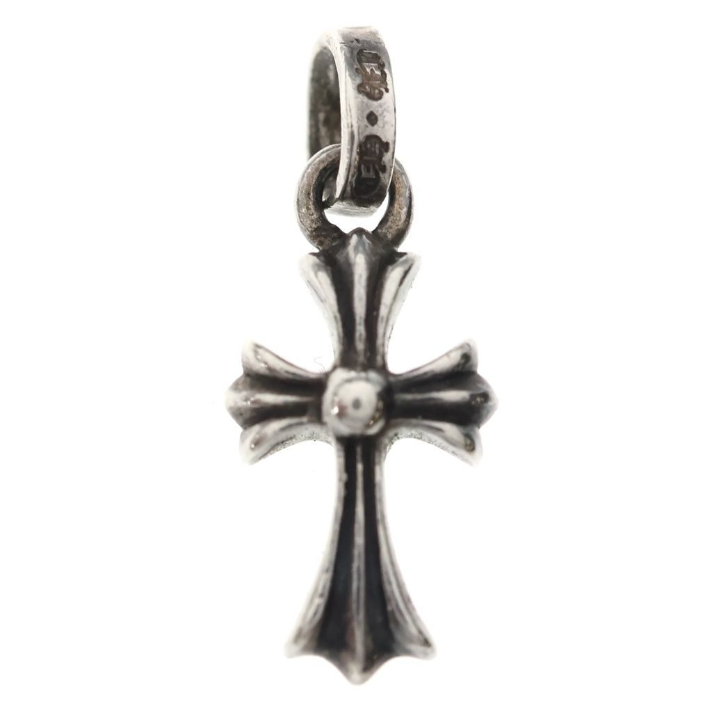 Chrome Hearts Crs Baby Fat Cross Pendant Top Silver