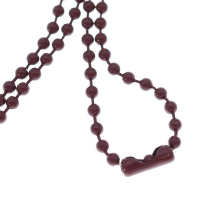 Chrome Hearts Rubber CH Crs Sml Small CH Cross Necklace Silicone Bordeaux — view 4