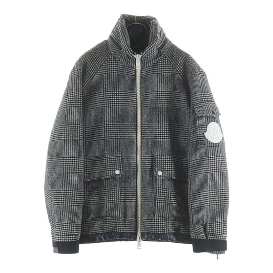Moncler Blin Bling Glen Plaid Down Jacket Gray