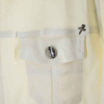 Hermes Tramarossa Denim Trucker Jacket White — view 5