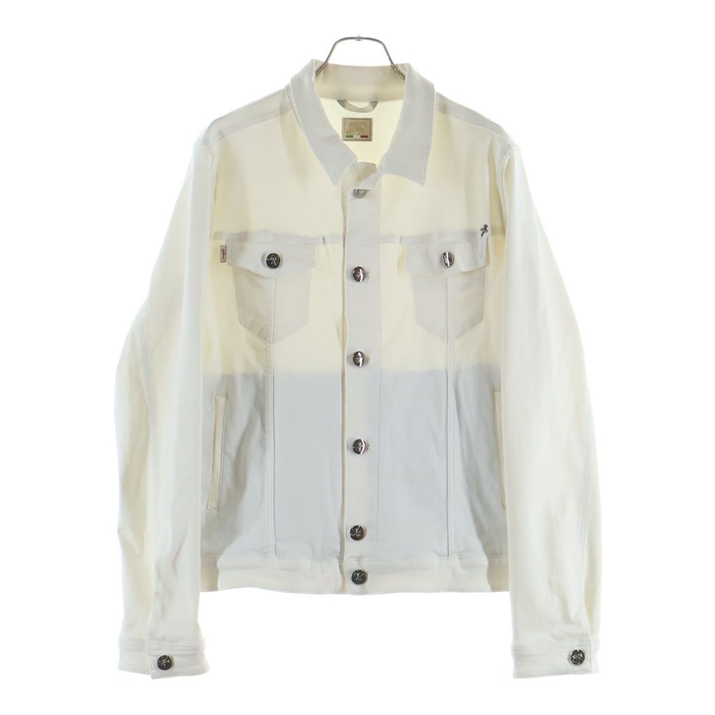 Hermes Tramarossa Denim Trucker Jacket White
