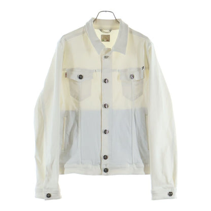 Hermes Tramarossa Denim Trucker Jacket White
