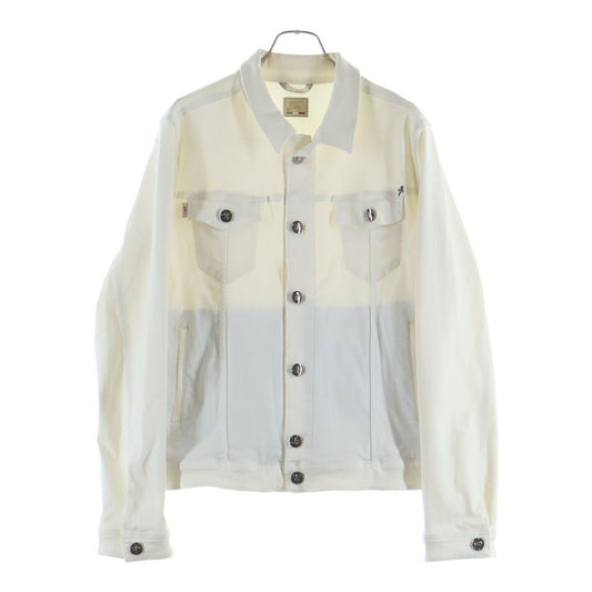 Hermes Tramarossa Denim Trucker Jacket White