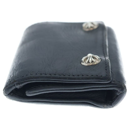 Chrome Hearts 3 Fold Cross Ball Leather Wallet Black — view 3