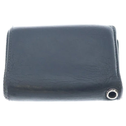 Chrome Hearts 3 Fold Cross Ball Leather Wallet Black — view 2