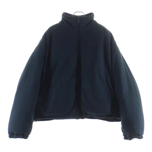Balenciaga Reversible Puffer BB Embroidery Logo Fleece Jacket Navy