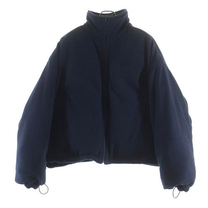 Balenciaga Reversible Puffer BB Embroidery Logo Fleece Jacket Navy — view 3