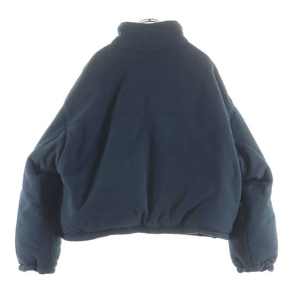 Balenciaga Reversible Puffer BB Embroidery Logo Fleece Jacket Navy — view 2