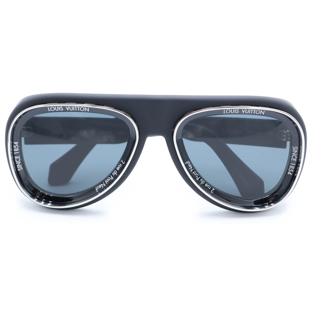 Louis Vuitton LV Supervision Pilot Sunglasses Black Eyewear