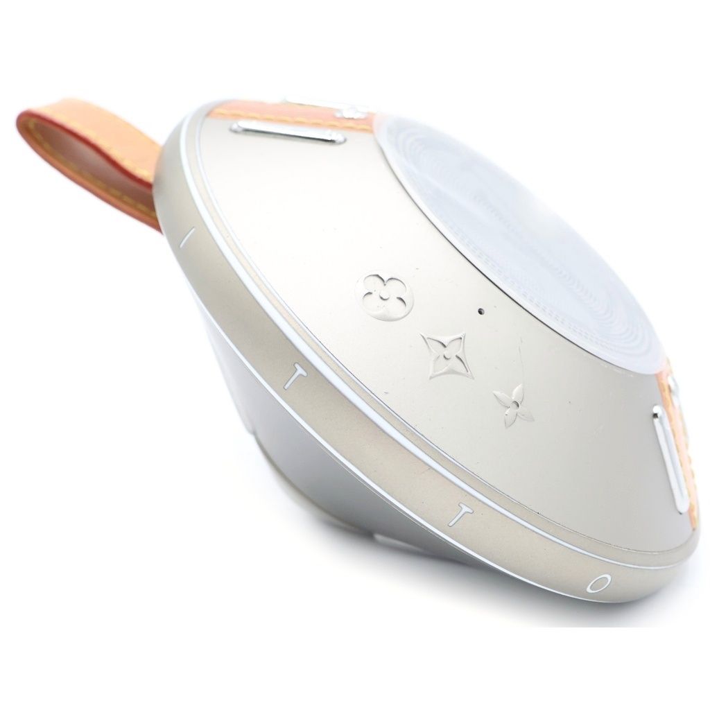 Louis Vuitton Nanogram Speaker Copper Silver Leather — view 3
