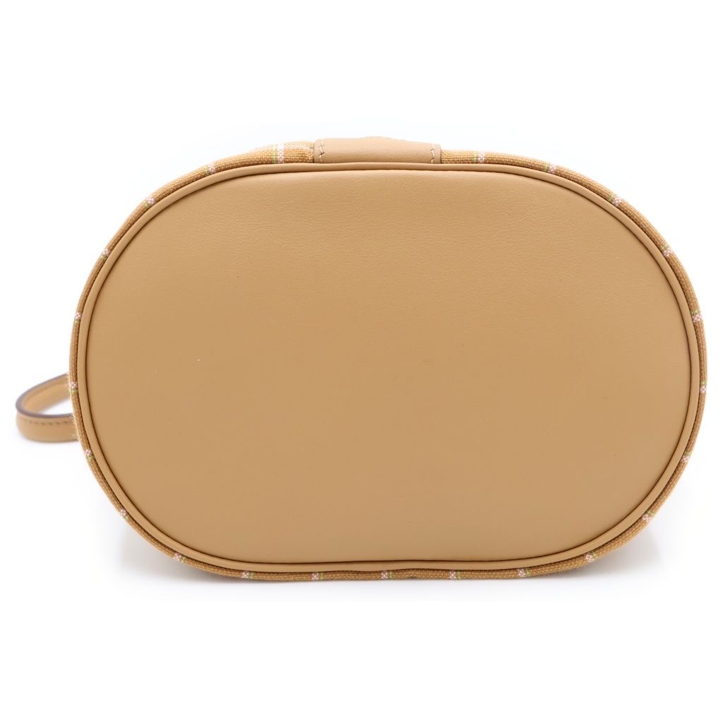 Hermes Trek Sesame Tatta Sole Canvas Swift Handbag Silver Beige — view 5