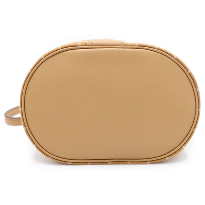 Hermes Trek Sesame Tatta Sole Canvas Swift Handbag Silver Beige — view 5