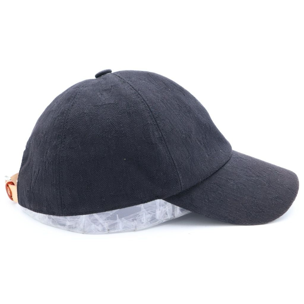 Louis Vuitton Monogram Essential Baseball Cap Hat Black — view 3
