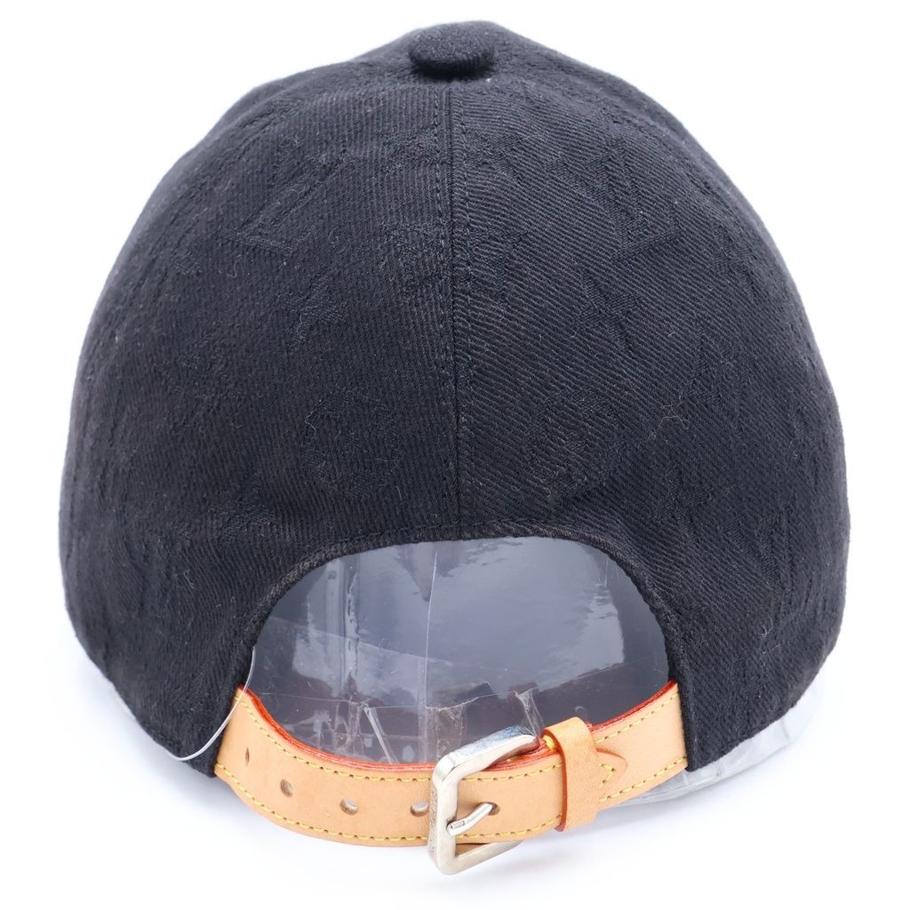 Louis Vuitton Monogram Essential Baseball Cap Hat Black — view 2