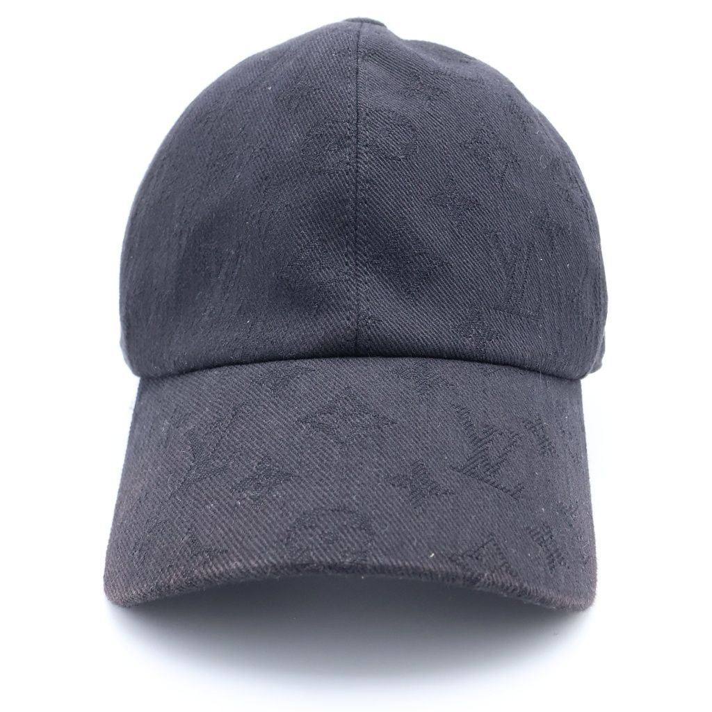 Louis Vuitton Monogram Essential Baseball Cap Hat Black — view 4