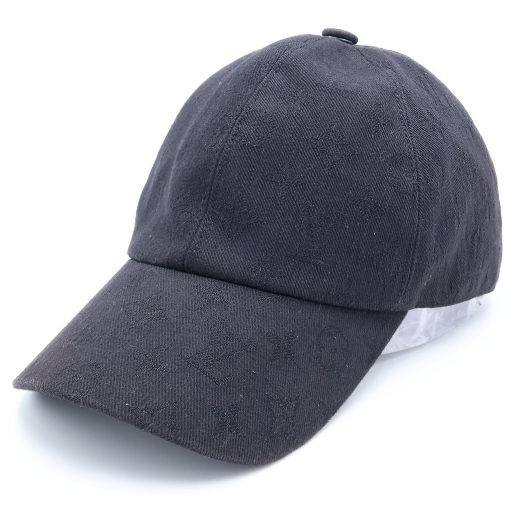 Louis Vuitton Monogram Essential Baseball Cap Hat Black