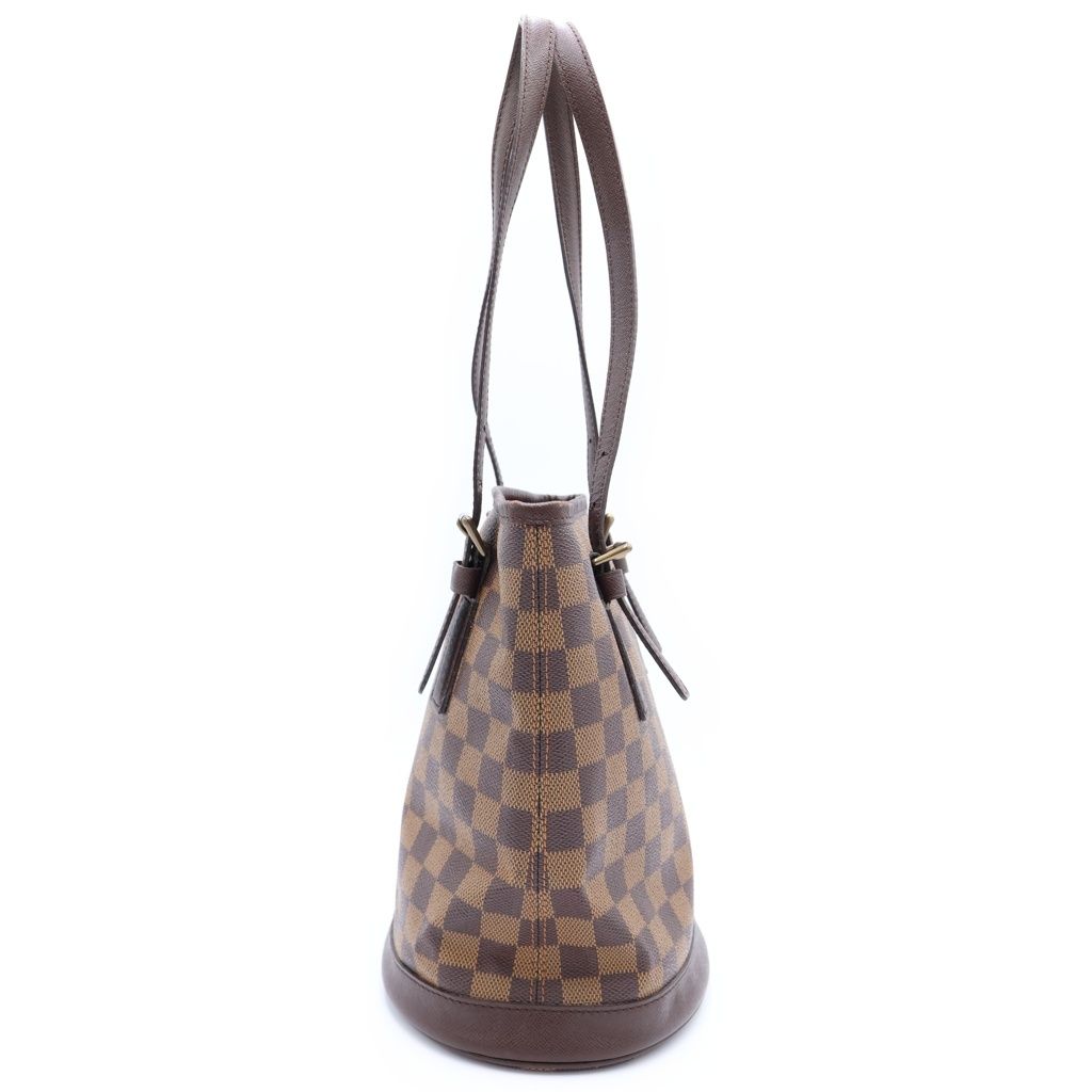 Louis Vuitton Marais Bucket Shoulder Bag Tote Damier Brown Pouch Out of Stock — view 3