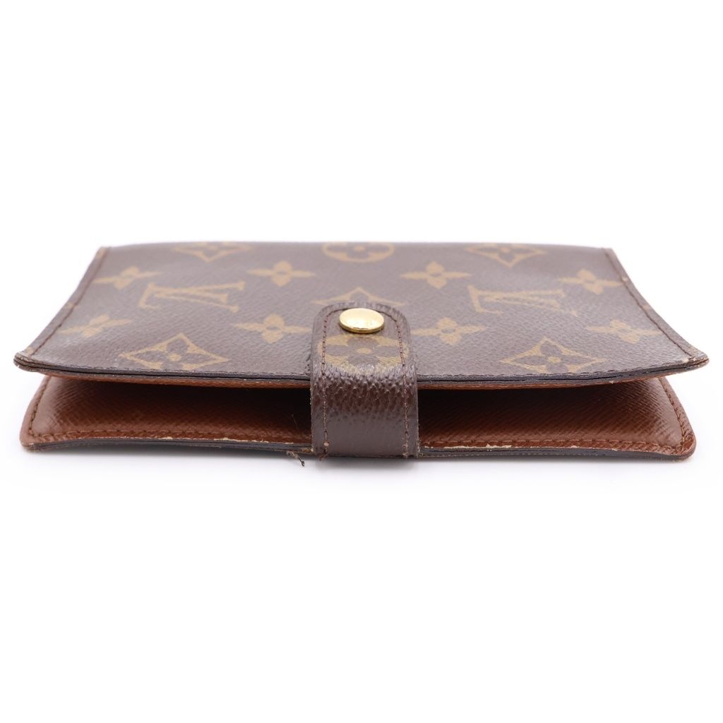 Louis Vuitton Monogram Agenda PM Binder Notebook Cover Brown Gold — view 3