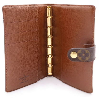Louis Vuitton Monogram Agenda PM Binder Notebook Cover Brown Gold — view 4