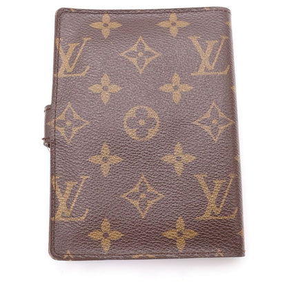 Louis Vuitton Monogram Agenda PM Binder Notebook Cover Brown Gold — view 2