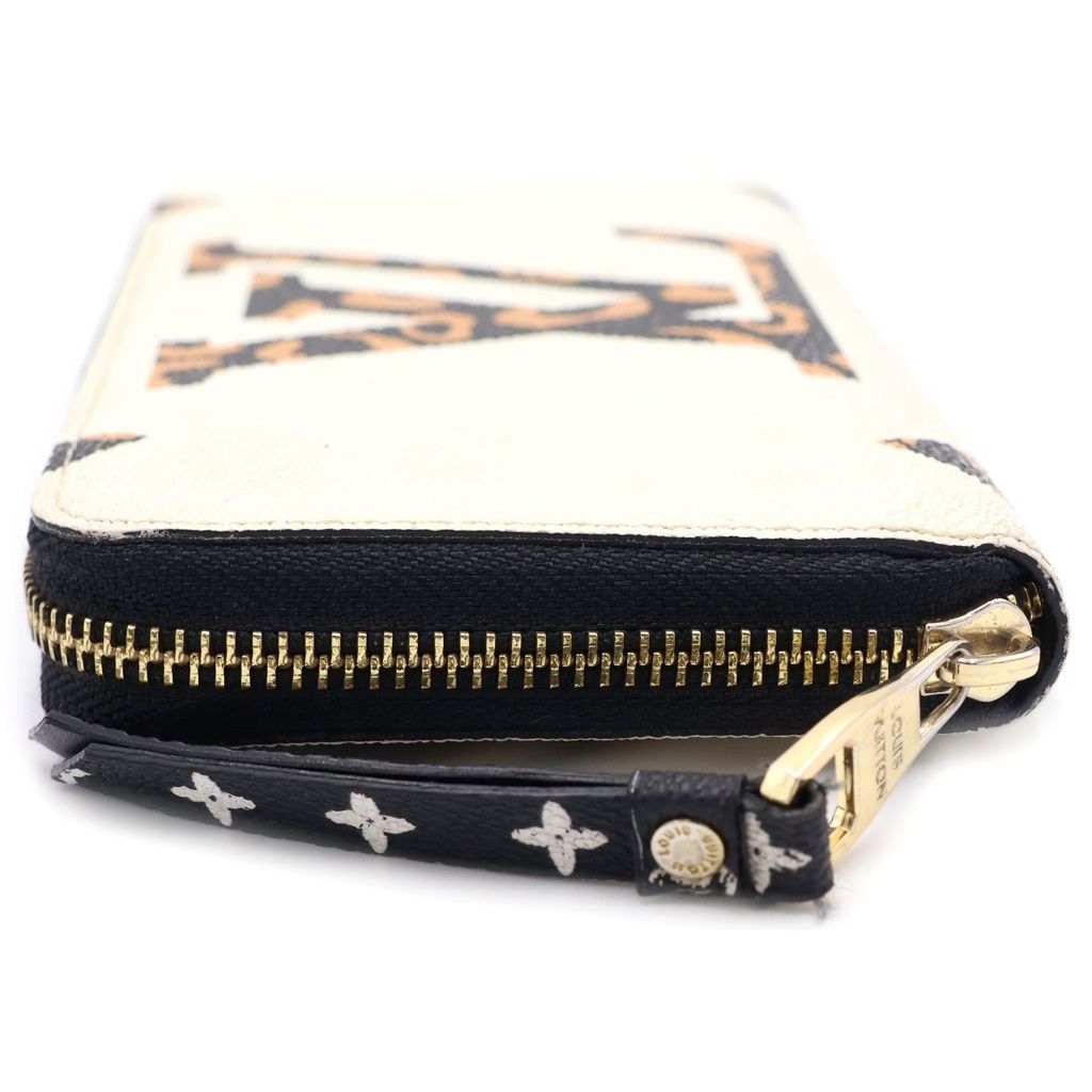 Louis Vuitton Jungle Zippy Wallet Card Case White Yellow Zebra Pattern Gold — view 5