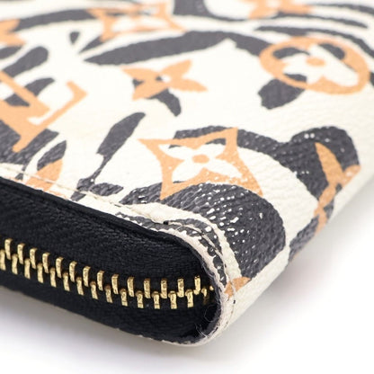 Louis Vuitton Jungle Zippy Wallet Card Case White Yellow Zebra Pattern Gold — view 3
