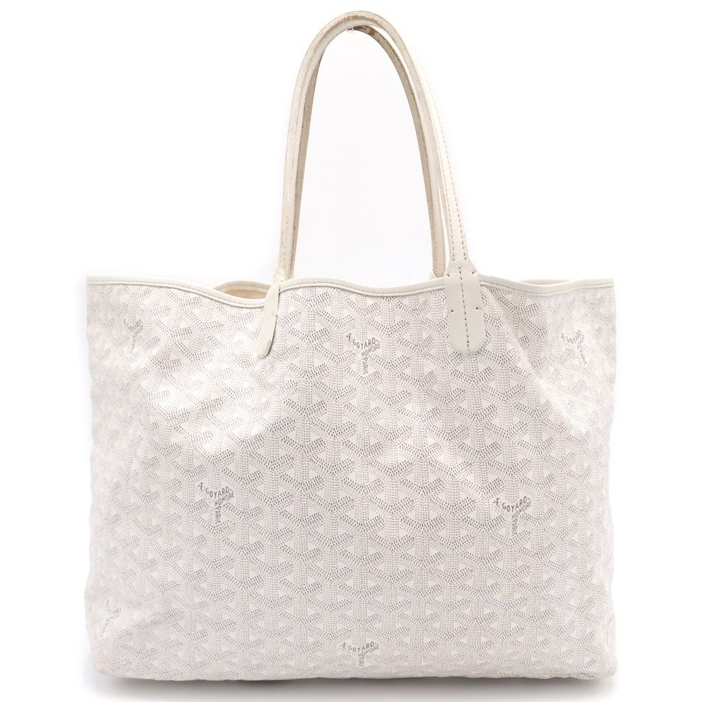 Goyard Saint Louis PM Tote White Leather
