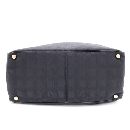 Chanel New Travel Line Tote Black Nylon Leather — view 5
