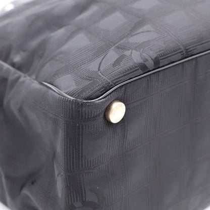 Chanel New Travel Line Tote Black Nylon Leather — view 6