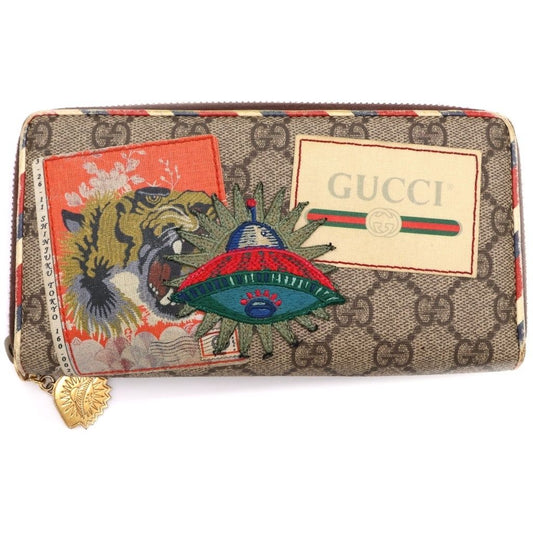 Gucci GG Supreme Courier Round Wallet
