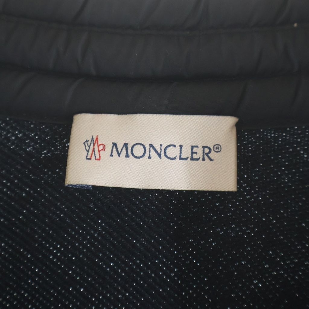Moncler Arm Cut Replacement Down Jacket Black — view 7