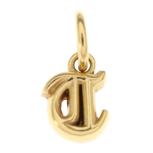 Chrome Hearts 22k Stack Alphabet Charm Initial Necklace Top Gold