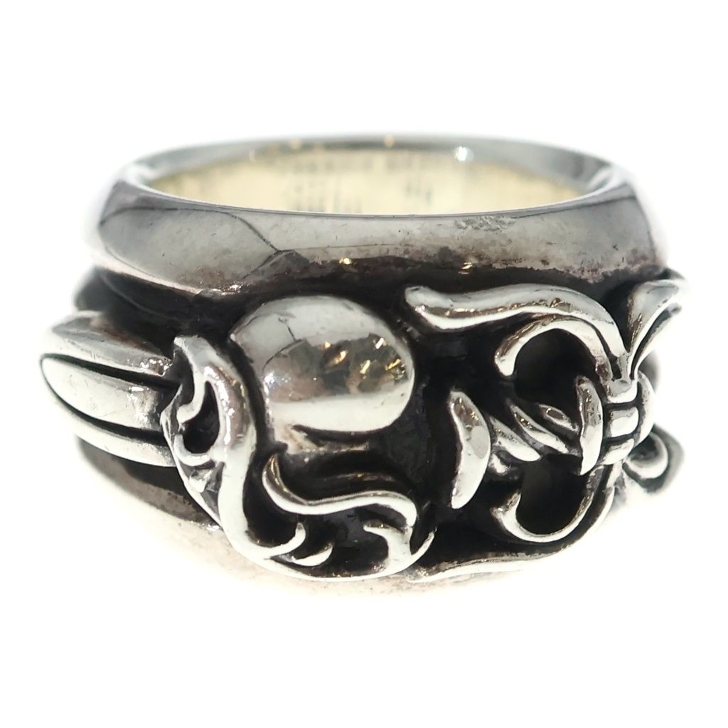 Chrome Hearts Dagger Heart Daga Ring Silver — view 4