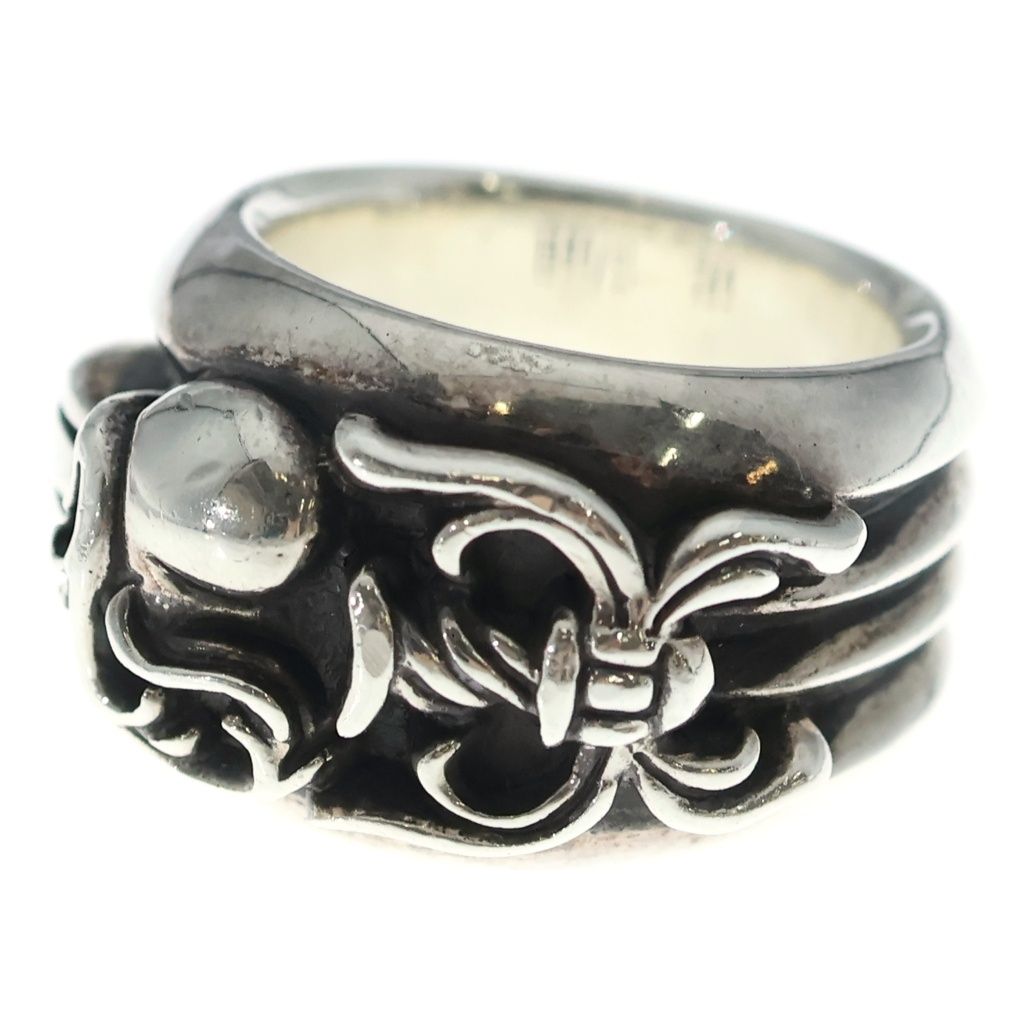 Chrome Hearts Dagger Heart Daga Ring Silver