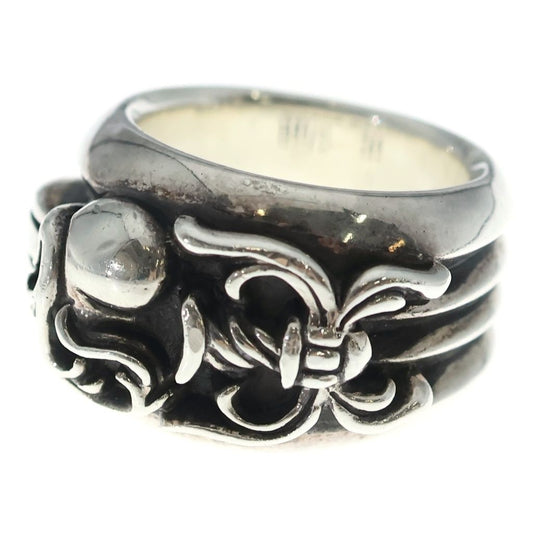 Chrome Hearts Dagger Heart Daga Ring Silver