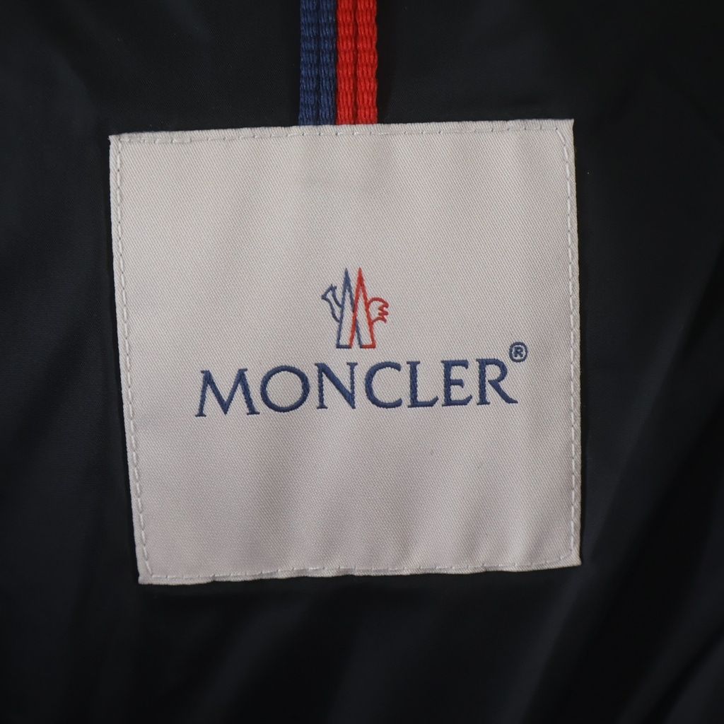 Moncler Aphroti Afroti Furred Down Jacket Long Coat Black — view 6
